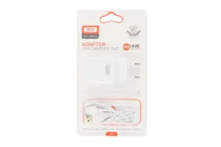 Мережевий зарядний кабель Lightning XO L99 (1USB 2.4A)
