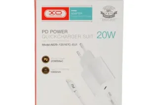 Мережеве зарядне з кабелем XO A829-120167C-EU1 (PD 20W)