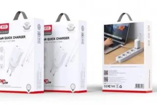 Мережевий зарядний кабель Lightning XO CE10 (1USB-C PD 65W)