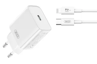 Мережевий зарядний кабель Lightning XO CE15 (PD20W USB-C)