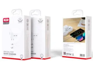 Мережевий зарядний кабель Lightning XO L102 (2Type-C 35W)