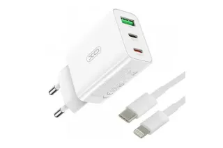 Мережевий зарядний кабель Type-C to Lightning XO L113 PD20W
