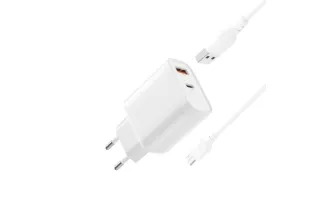 Мережеве зарядне з кабелем microUSB XO L116 (PD30W+QC18W)
