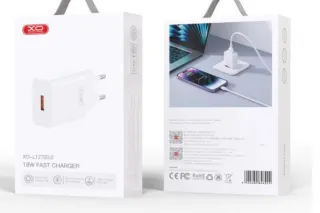 Мережевий зарядний кабель Type-C XO L127 (USB-A QC18W)