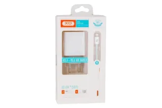 Мережевий зарядний кабель Type-C to Lighting XO L64 (20W QC3.0+PD)