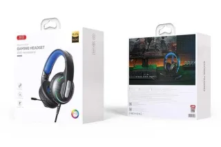 Наушники проводные игровые XO GE-09 RGB