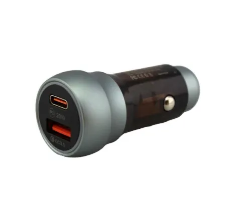 Автомобільне зарядне з кабелем Type-C C-01 (QC3.0+PD 38W)