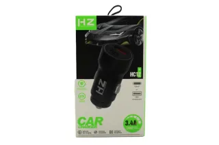 Автомобильное зарядное HZ HC12 (1Type-C 1USB)