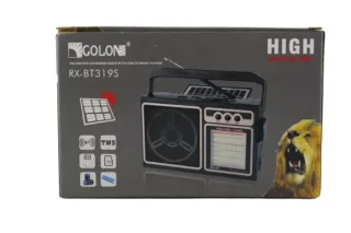 Радіоприймач із сонячною панеллю GOLON RX-BT319S