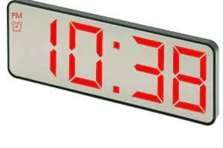 Електронний годинник 898-1 / червоний (дзеркальний)
