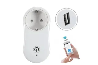 WiFi розетка + USB TUYA