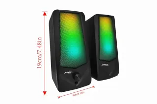 Колонки компьютерные (RGB+Bluetooth) USB JEDEL S523