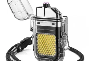 Запальничка спіральна з ліхтариком USB 9258