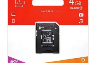 Карта пам'яті microSDHC 4GB class 10 T&G (з адаптером)