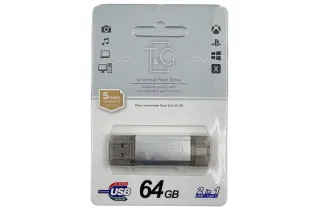 Флешка USB 64GB T&G Type-C 009 Star срібло